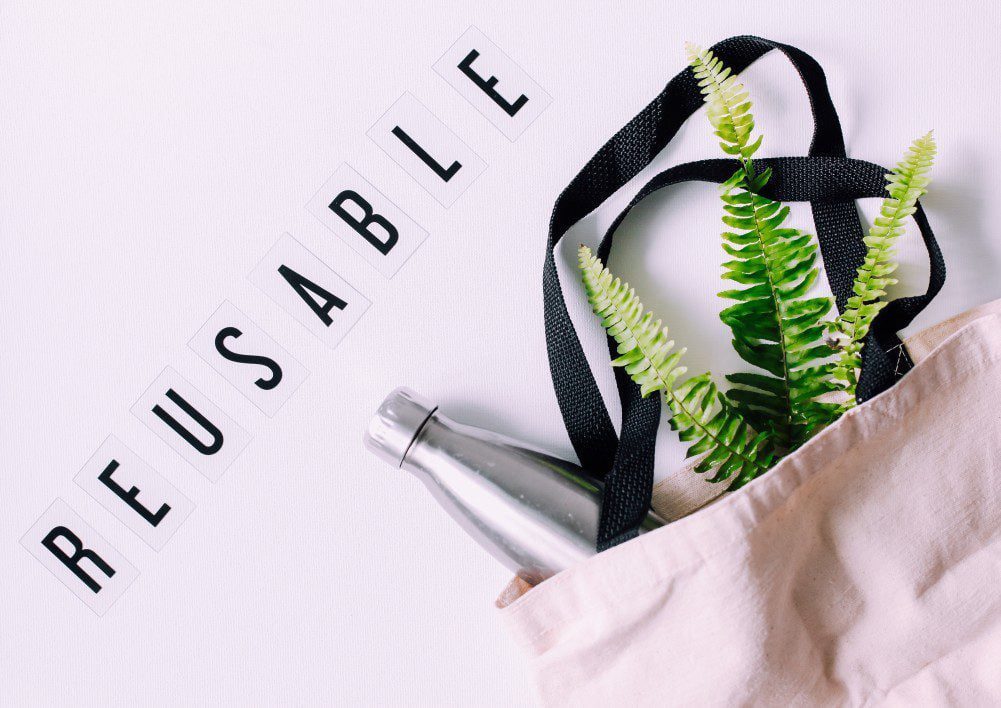 How You Can Start Recycling More Responsibly 1 recycle use reusable reusable bottle reusable tote bag reuse save the planet go green ecology earth day